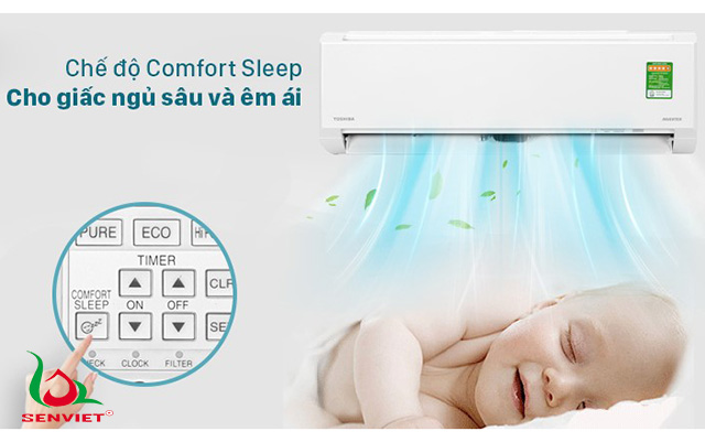 chế độ Comfort Sleep điều hòa Toshiba