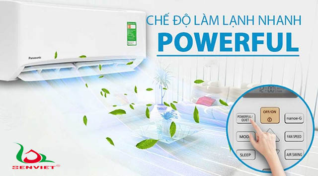 chế độ làm lạnh nhanh powerful