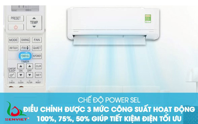 chế độ Power Sel điều hòa Toshiba