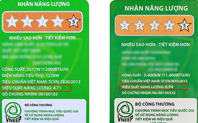 chỉ số hiệu suất năng lượng của điều hòa