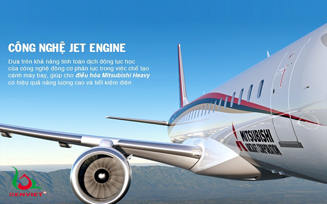 công nghệ jet engine điều hòa mitsubishi heavy
