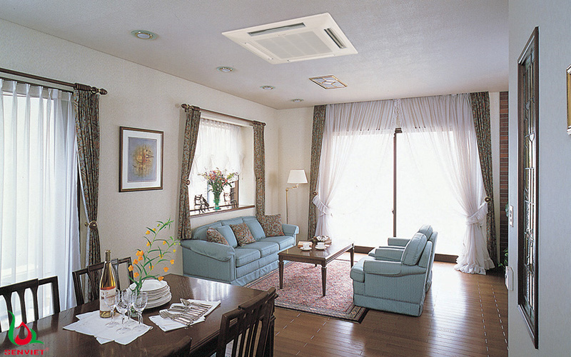 Hệ thống điều hòa trung tâm âm trần nối ống gió sang trọng, hiện đại