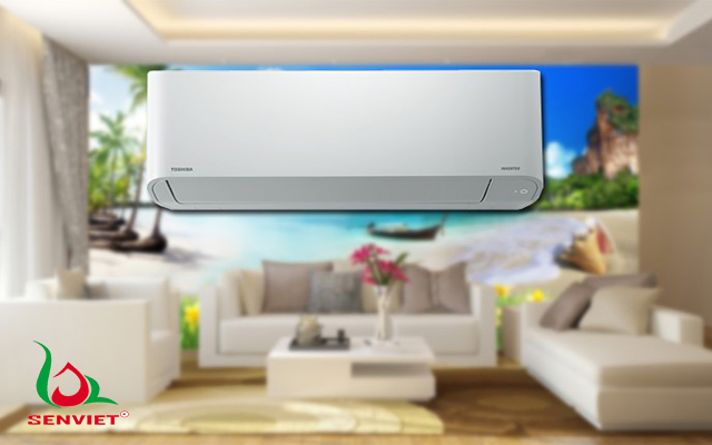 điều hòa Toshiba thiết kế viền cong đẹp mắt