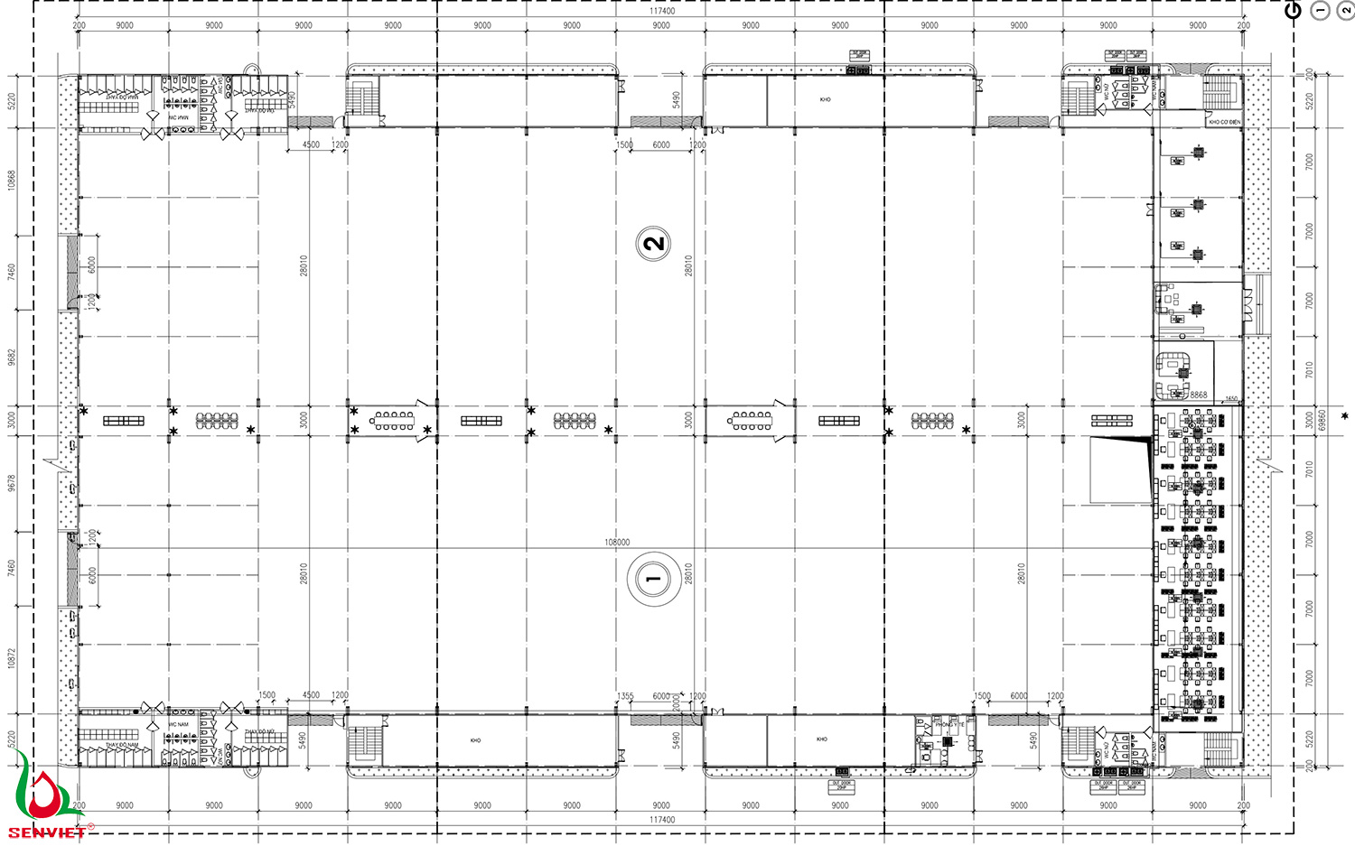 Thiết kế hệ thống điều hòa nhà xưởng công ty Đo Lường