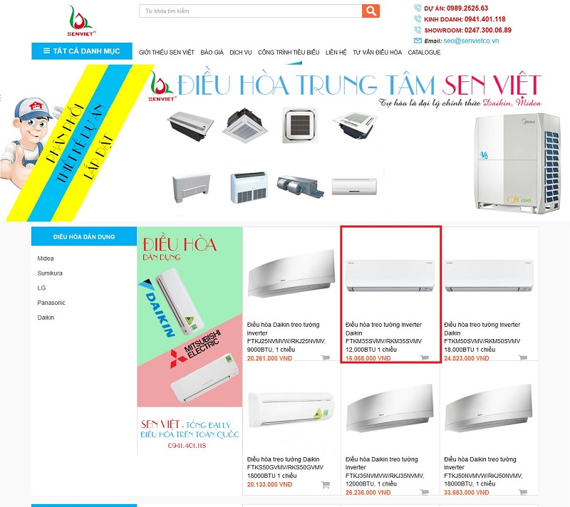 Truy cập website và lựa chọn sản phẩm